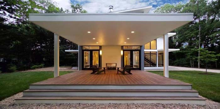 Drywall Ceiling Idea For A Modern Porch