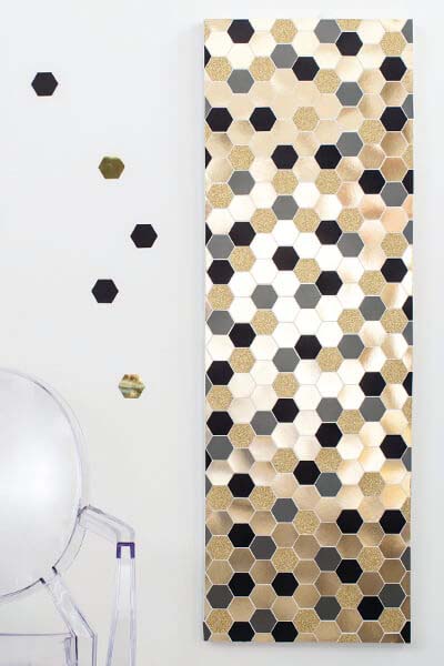 Easy DIY Giant Confetti Mosaic #decorhomeideas