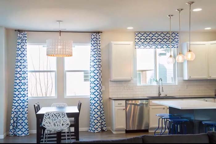 Easy DIY No Sew Window Valance #decorhomeideas