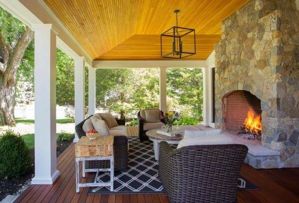 Farmhouse Porch Ceiling