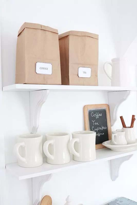 Install DIY Open Shelving in Kitchen #decorhomeideas