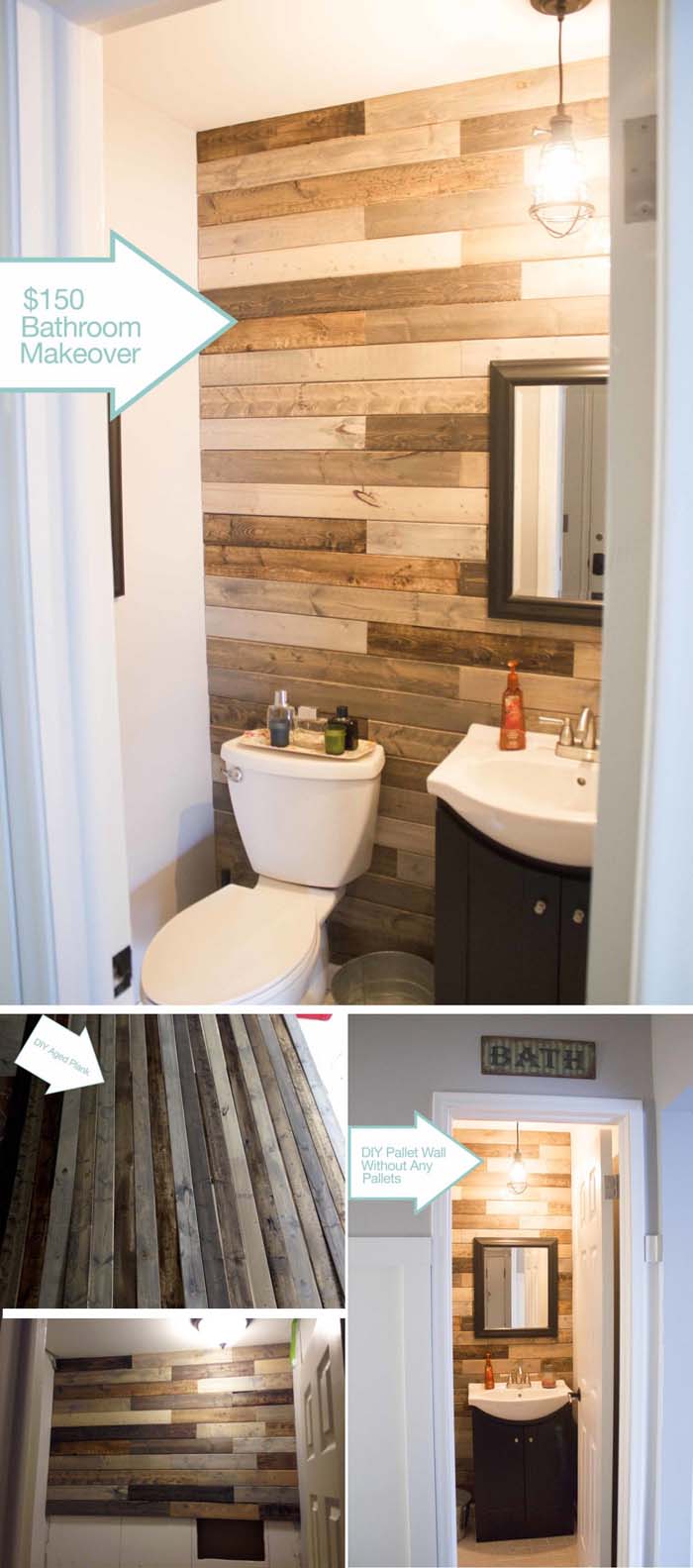 Panel Bathroom Accent Wall #decorhomeideas