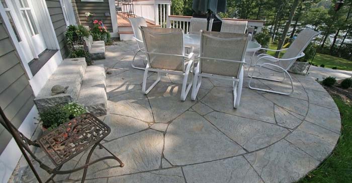 Matching Grout and Stained Concrete