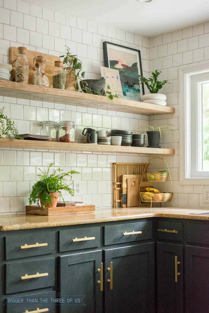 Sturdy Natural Light Timber Shelves #decorhomeideas