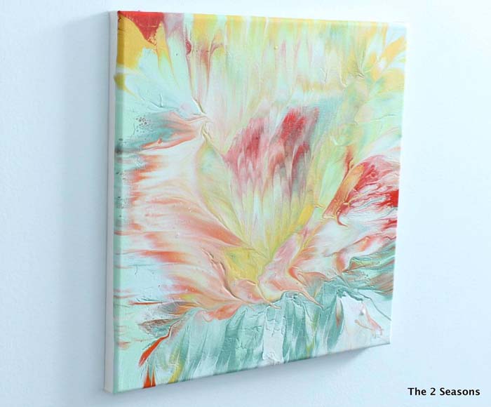 Super Simple DIY Abstract Paintings #decorhomeideas