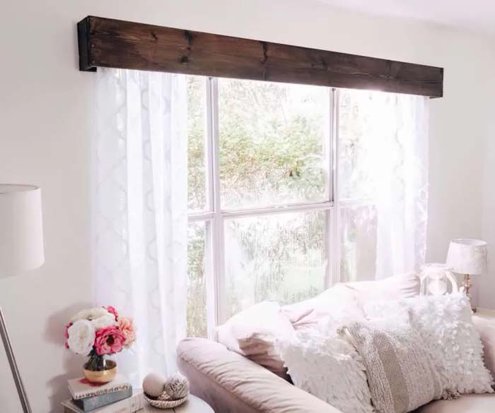 Wood Window Valance #decorhomeideas