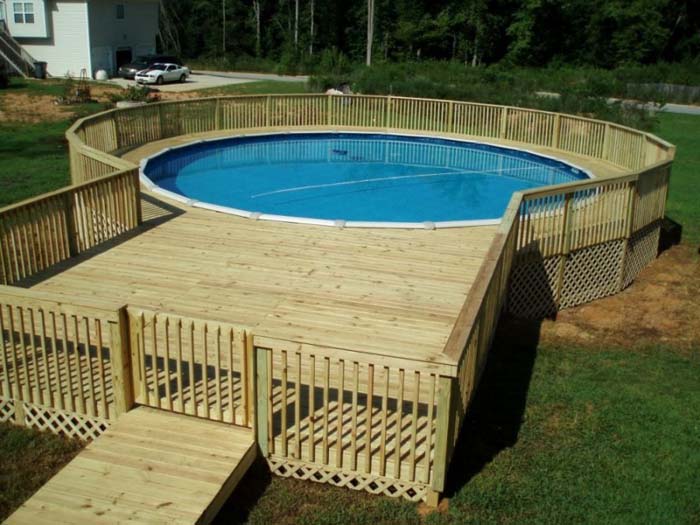 Seating and Skirting for a Pool Fence