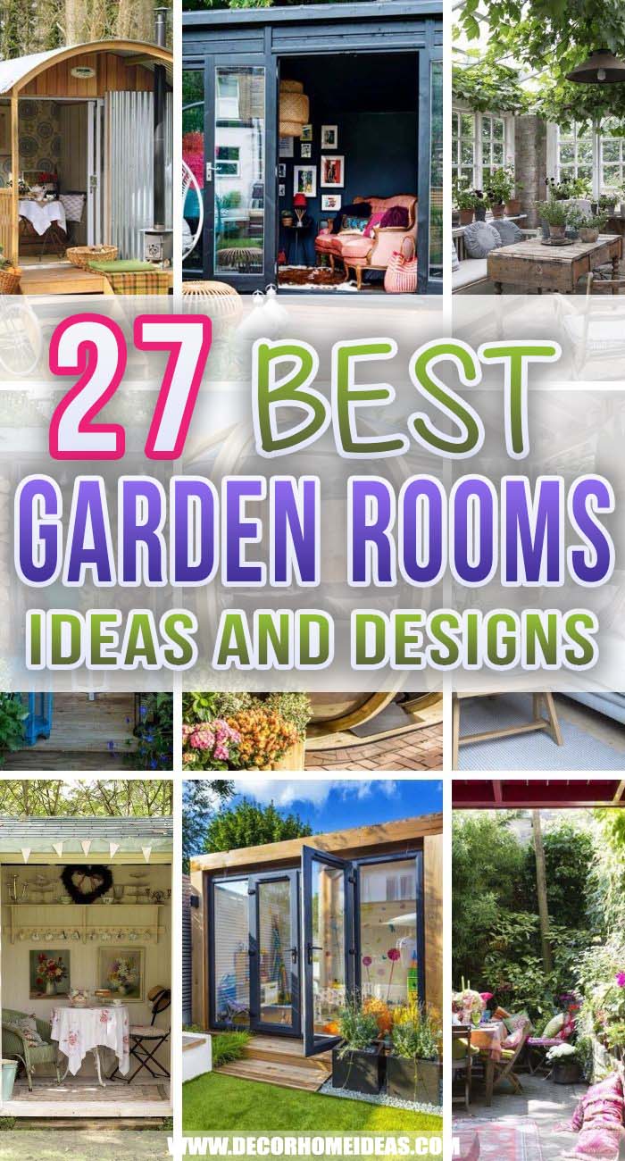 Best Garden Rooms Ideas. Whether you and your family needs more space – or you simply want a sunroom or an outdoor sitting area, these garden rooms ideas will offer the perfect inspiration #decorhomeideas
