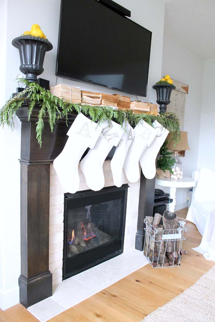 Books As Mantel Decoration