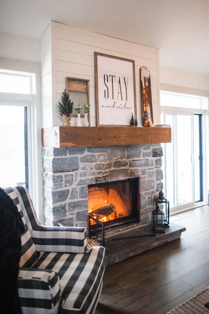 Modern Farmhouse Mantel