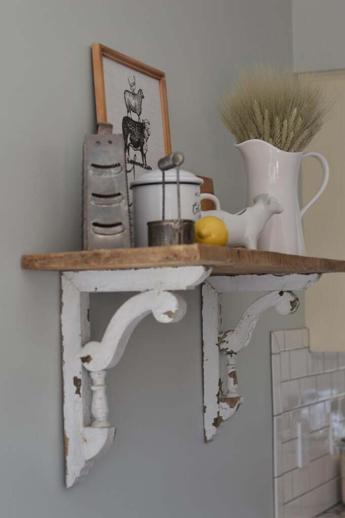 Barn Wood Shelf And Corbels