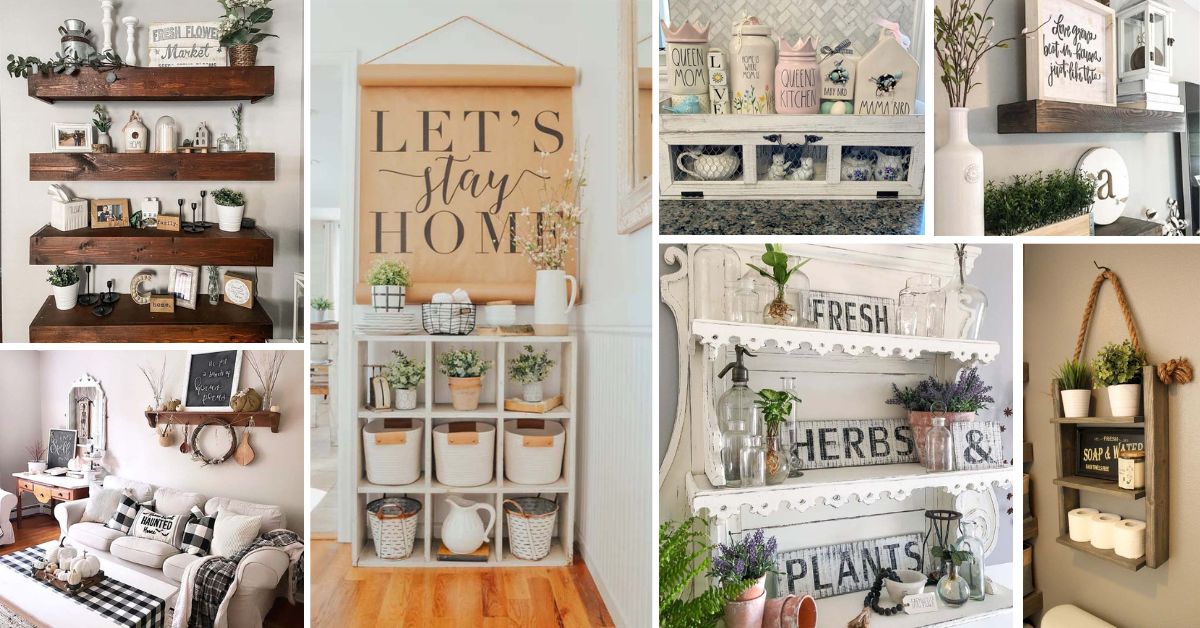 Farmhouse Shelf Decor Ideas