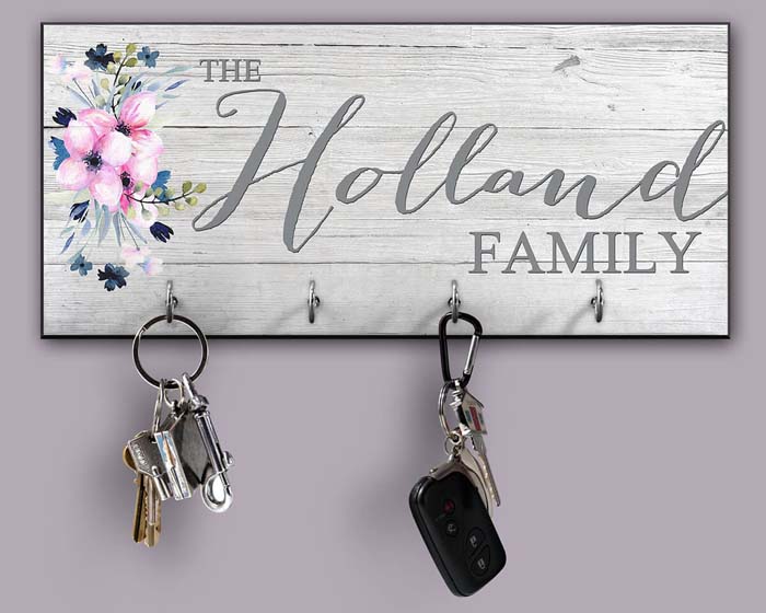 Key Holder With The Family Name