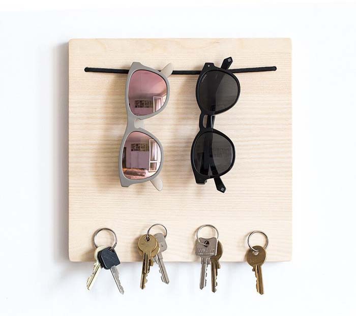 Sunglasses And Key Organizer For the Entryway