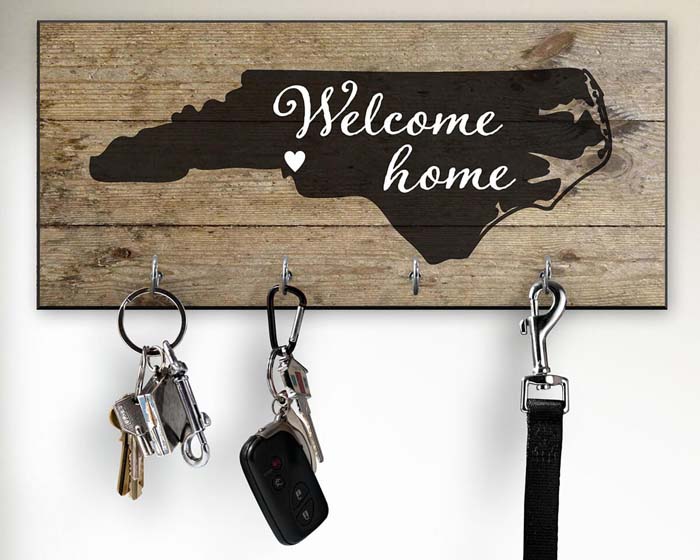 Key Holder With Your State Image