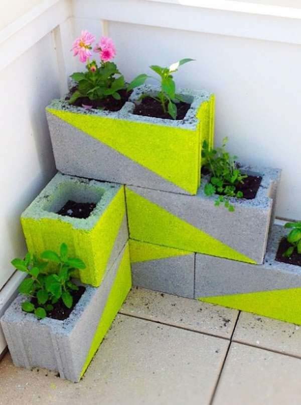 Build a DIY Cinder Block Planter