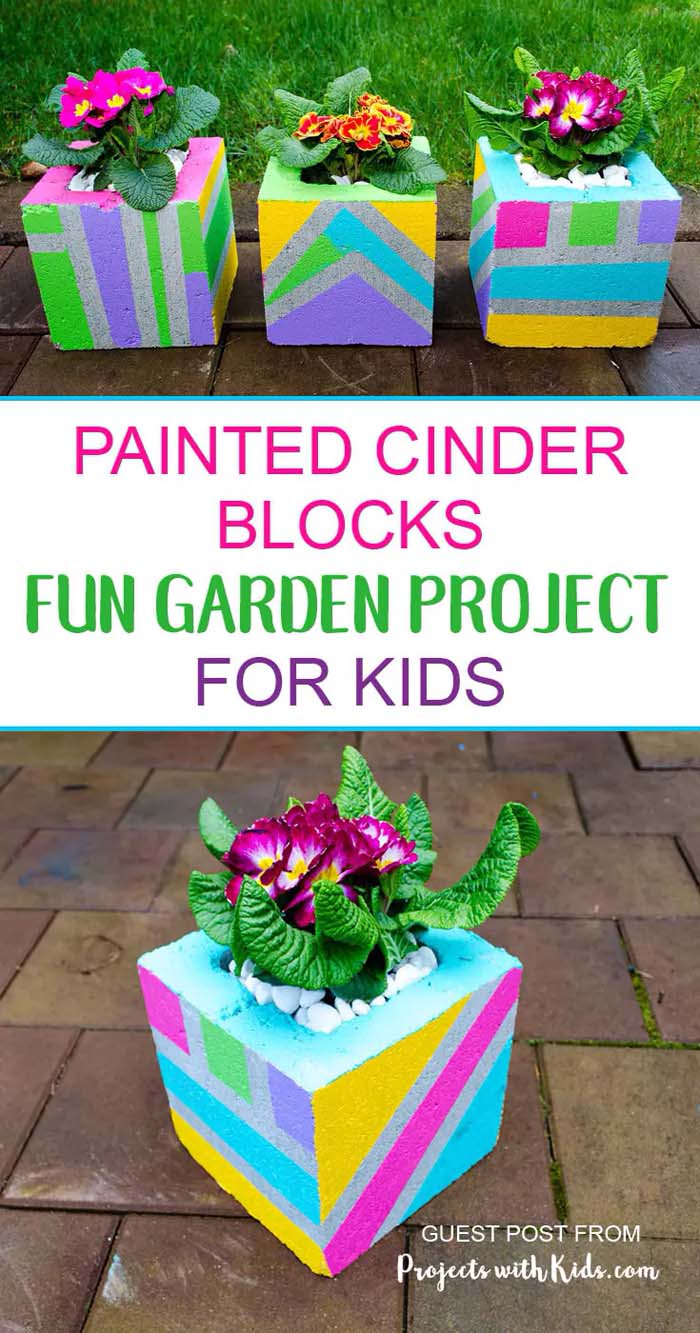 DIY Cinder Block Project for Kids
