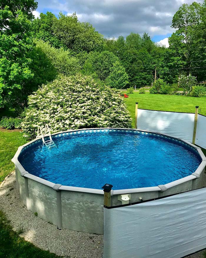 Above Ground Pool With Privacy Fence