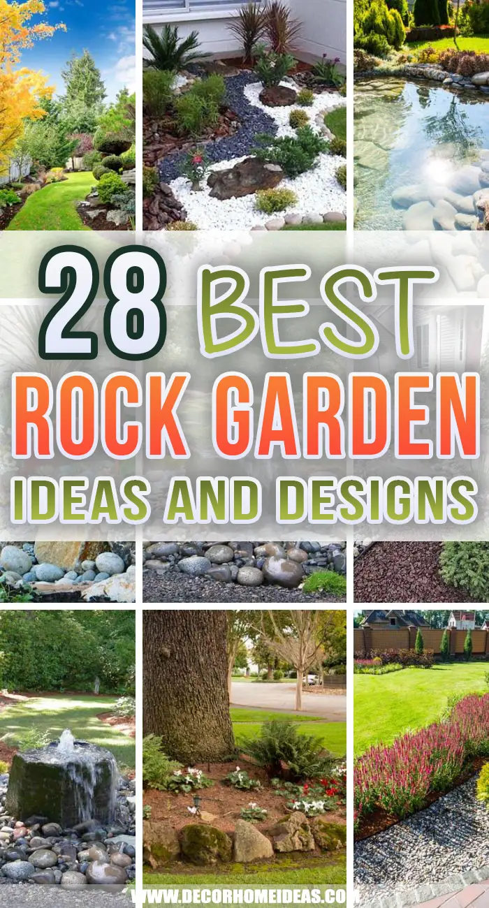 Best Rock Garden Ideas. Adding a rock garden to your yard is a creative way to add depth and dimension, moreover, rock gardens are low-maintenance and care free thus making them a popular choice. #decorhomeideas