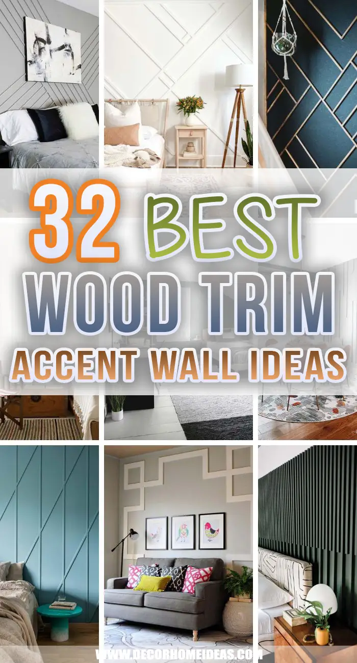 Best Wood Trim Accent Wall Ideas. Are you considering adding an accent wall to one of your rooms? Well, these wood trim accent wall ideas might be your best option as they are stylish and elegant. #decorhomeideas