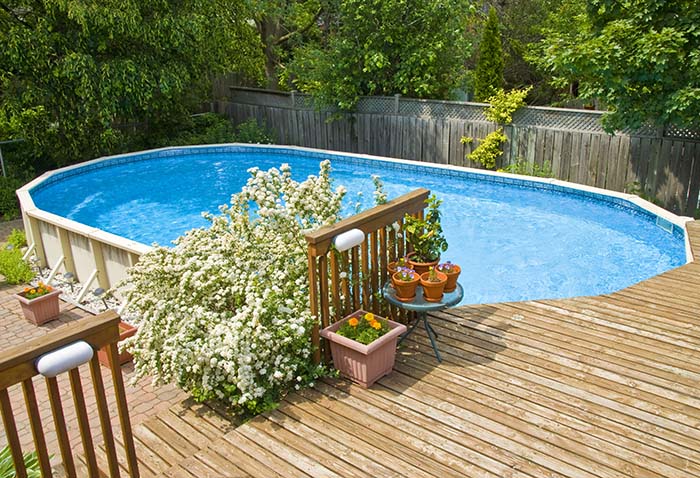 Budget Friendly Above Ground Pool With Deck