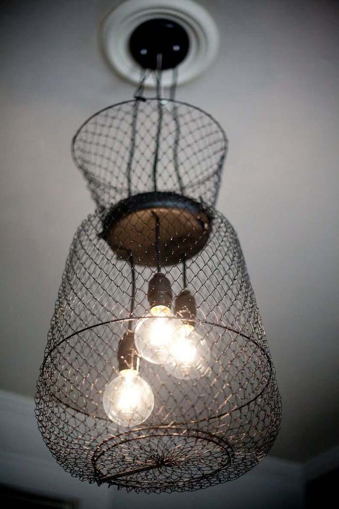 Lobster Cage Into Pendant Light