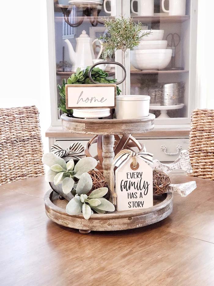 Family-Inspired Farmhouse Tray