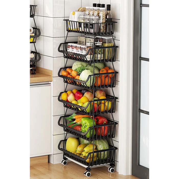 Multi-Tiered Basket Storage