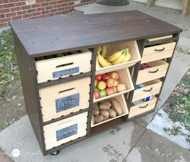 DIY Cabinet With Drawers