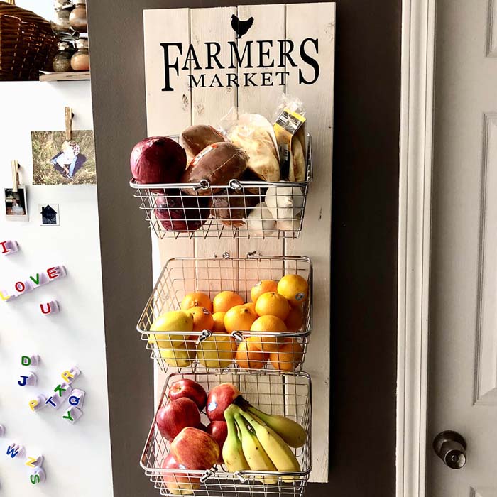 Vertical Storage Unit With A Farmhouse Charm