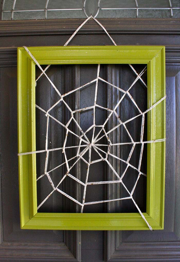 Spider Web In A Frame