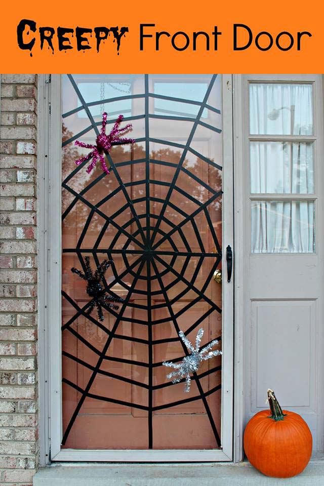 Triple-Creepy Front Door Decor