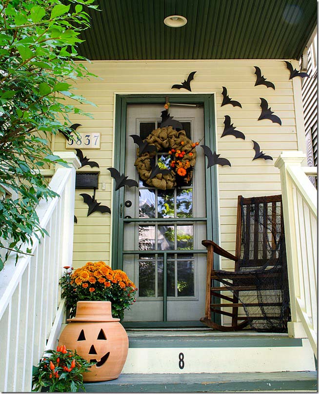 A Flock Of Bats On The Front Porch