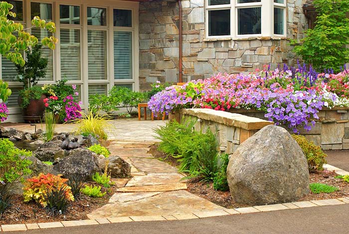 landscaping with boulders ideas 11
