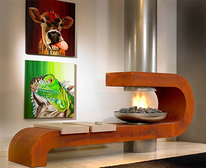 Functional Modern Fireplace