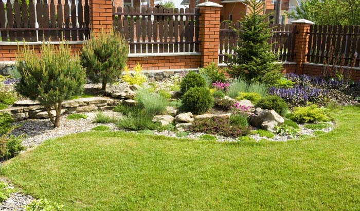 Modern Rock Garden Bed