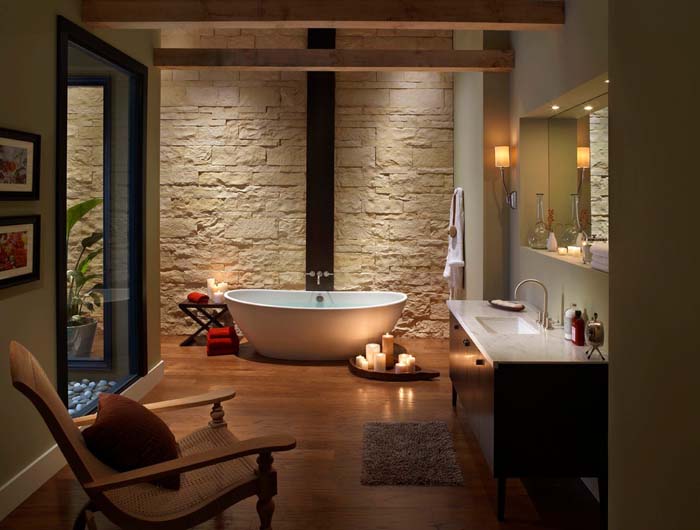 Spa Interior With Natural Stone