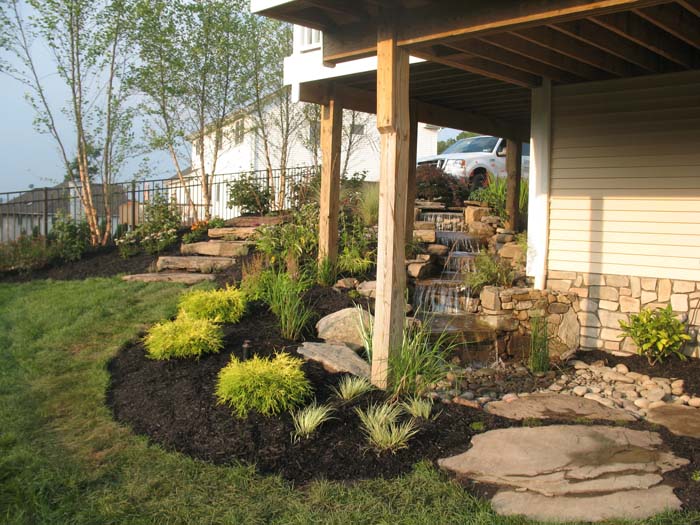 Add a Water Feature Under Your Deck