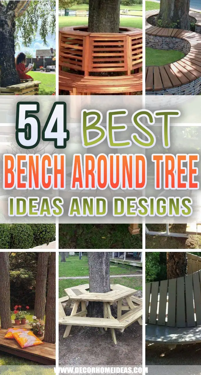 Best Bench Around Tree. If you would like to have a relaxing corner in the garden consider these creative bench around tree ideas and designs. #decorhomeideas