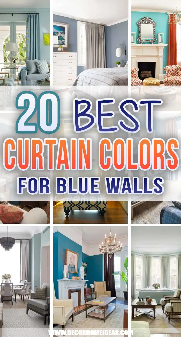 What Color Curtain Goes With Blue Walls ( 20 Best Colors and Patterns ) |  Decor Home Ideas