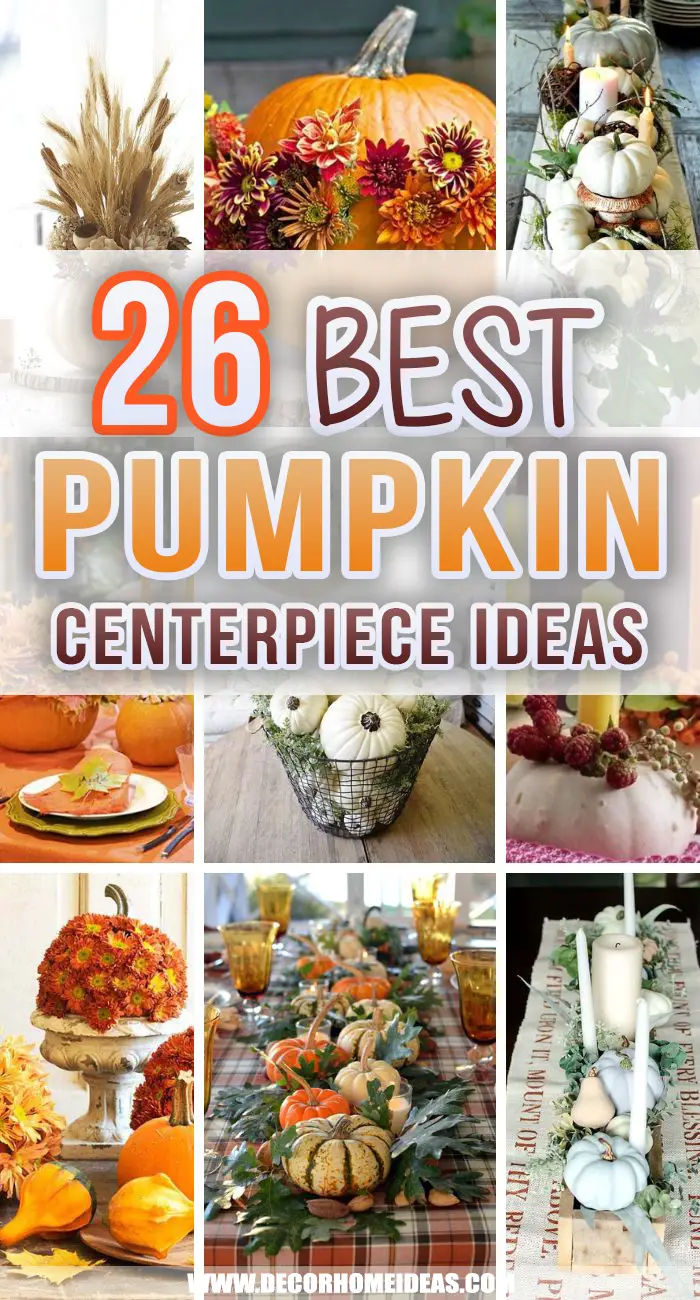 Best Fall Pumpkin Centerpieces Ideas. For all traditionalists and all sincere fans of this splendid fall season, we have some stunning pumpkin centerpieces. Pure bewilderment for the eyes! #decorhomeideas