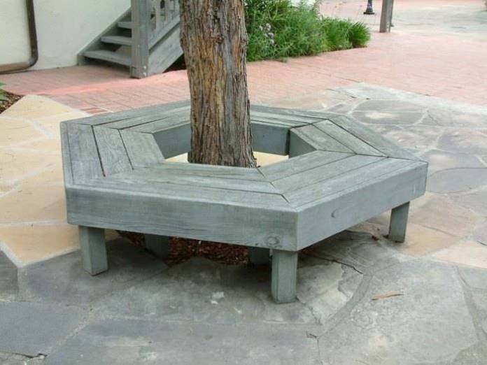 Match The Bench With The Stone Walkway