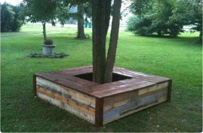 Reclaimed Wood Bench