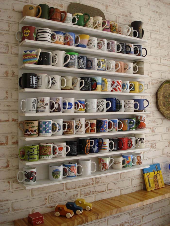 Mug Collector’s Shelf Unit