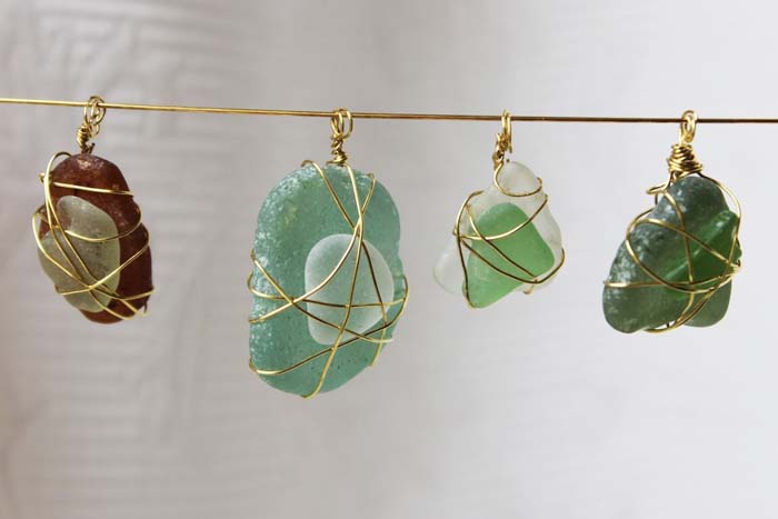 Jewelry Pendants Craft Idea With Sea Glass