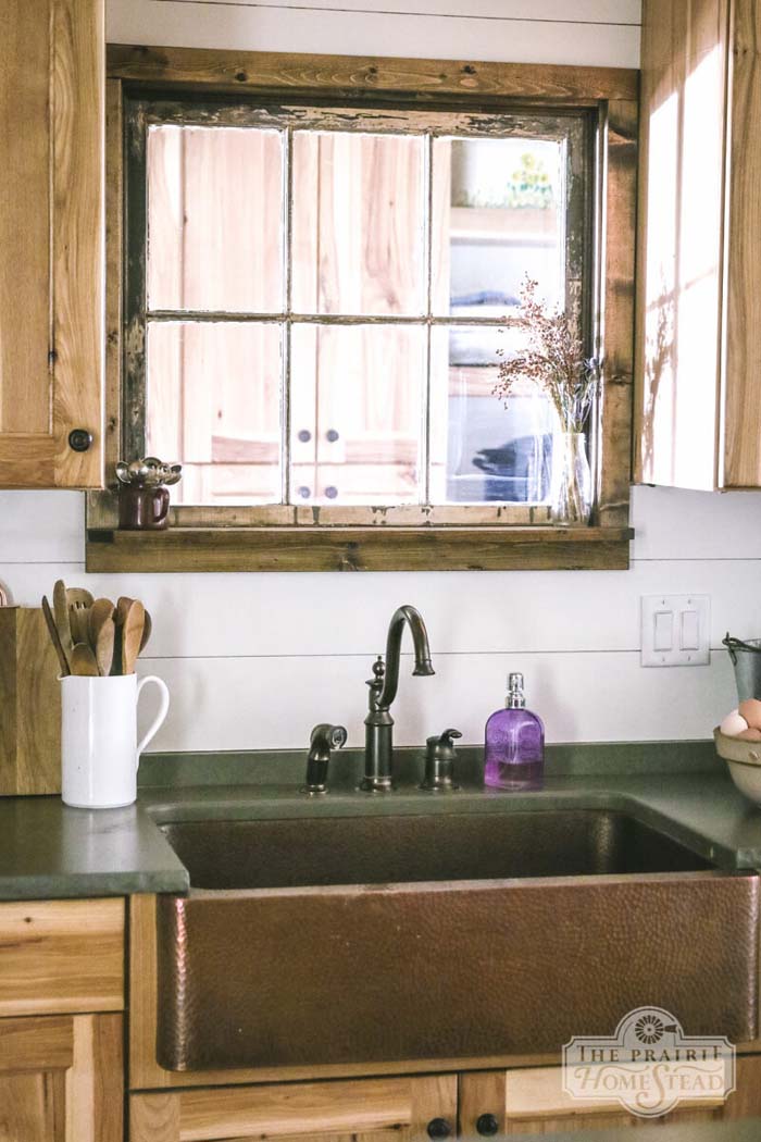 White Shiplap Backsplash