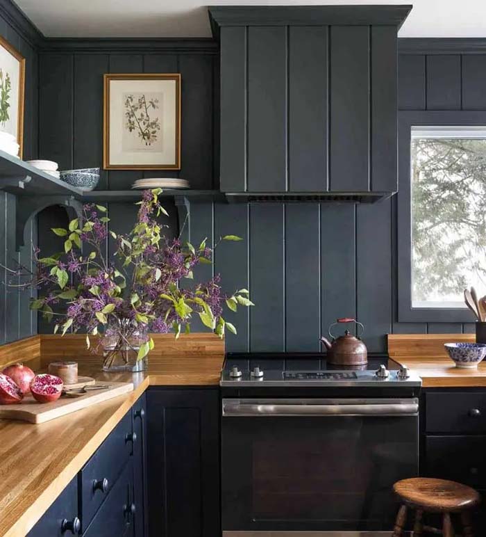 Bold Dark Grey Wood