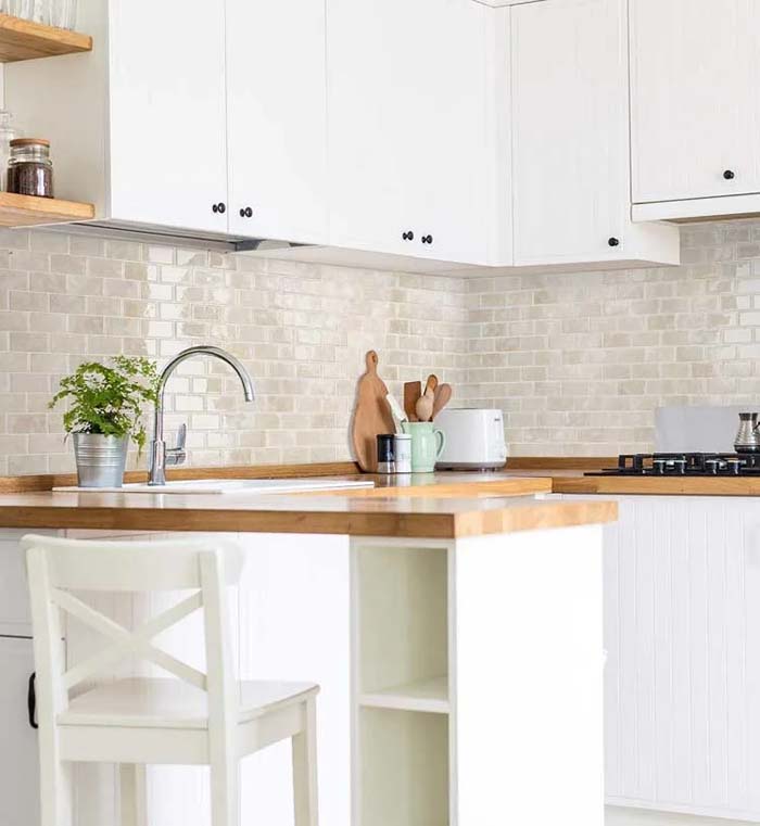 Peel-And-Stick Farmhouse Backsplash