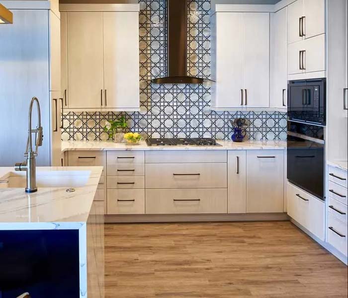 Bold Patterned Tiles Backsplash Idea