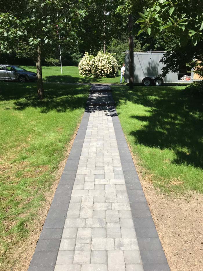 Concrete Paver Walkway